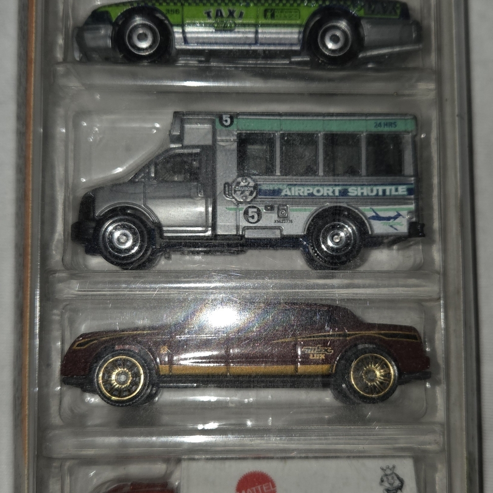Mattel Silver Airport Shuttle Die-Cast Vehicle